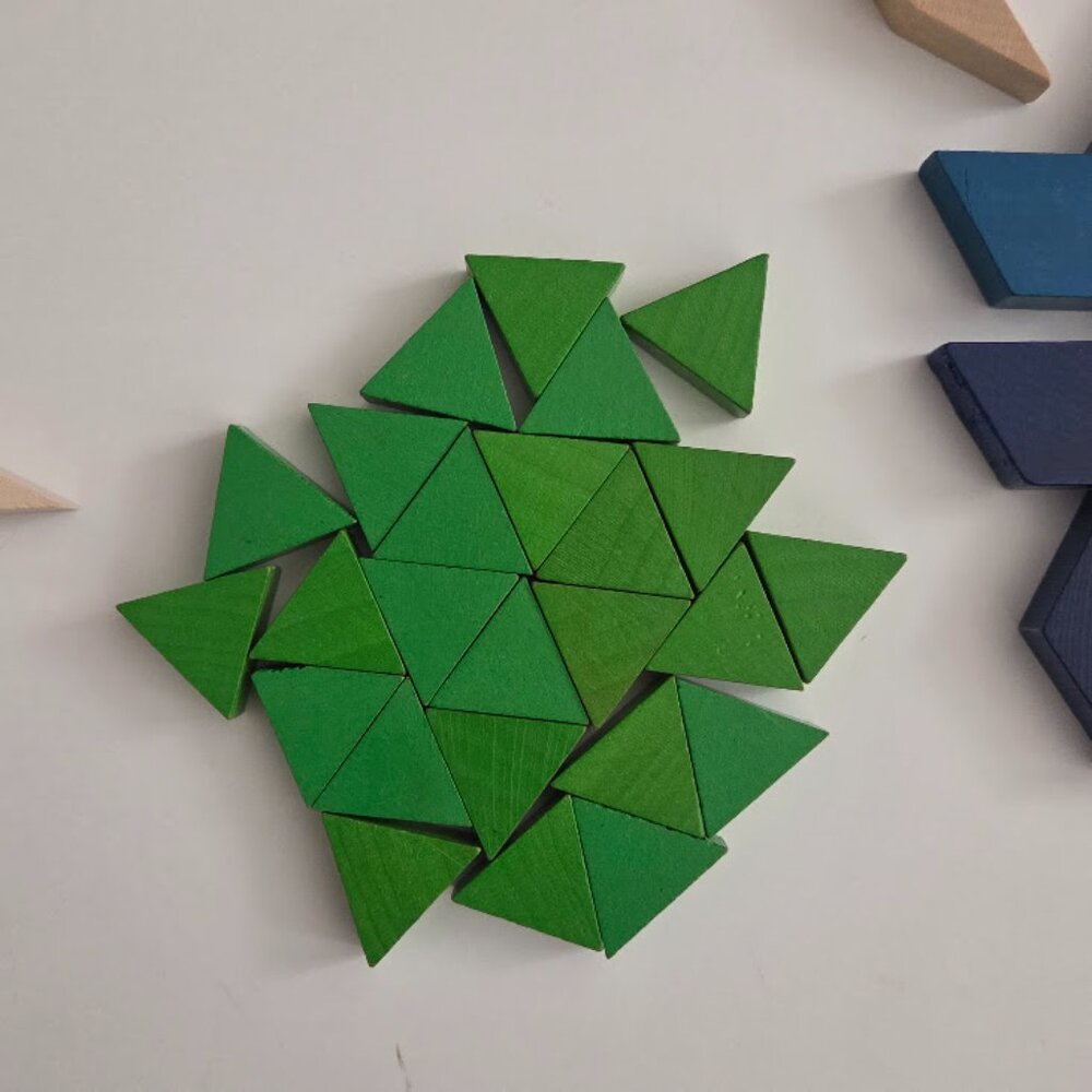 Pattern Blocks Wood Math Manipulatives - Picture 5 of 8